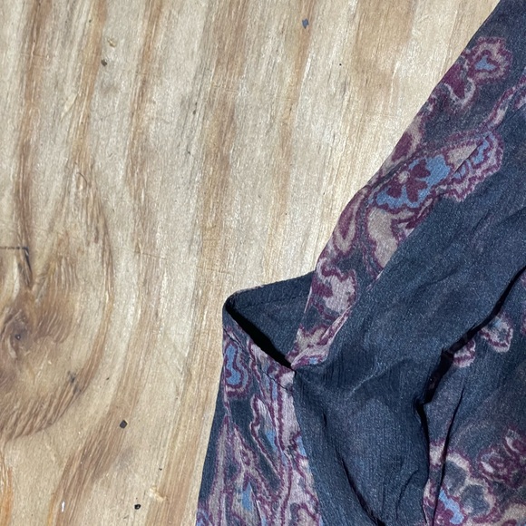 Free People Sheer Paisley Forget Me Not Moonstruck Bohemian Mini Dress XS @B4 - Picture 7 of 10